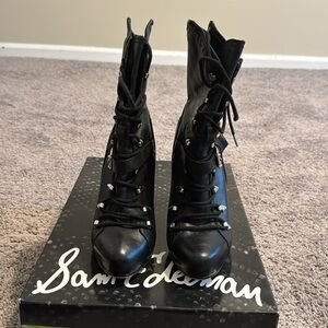 Sam Edelman black leather Knox boot